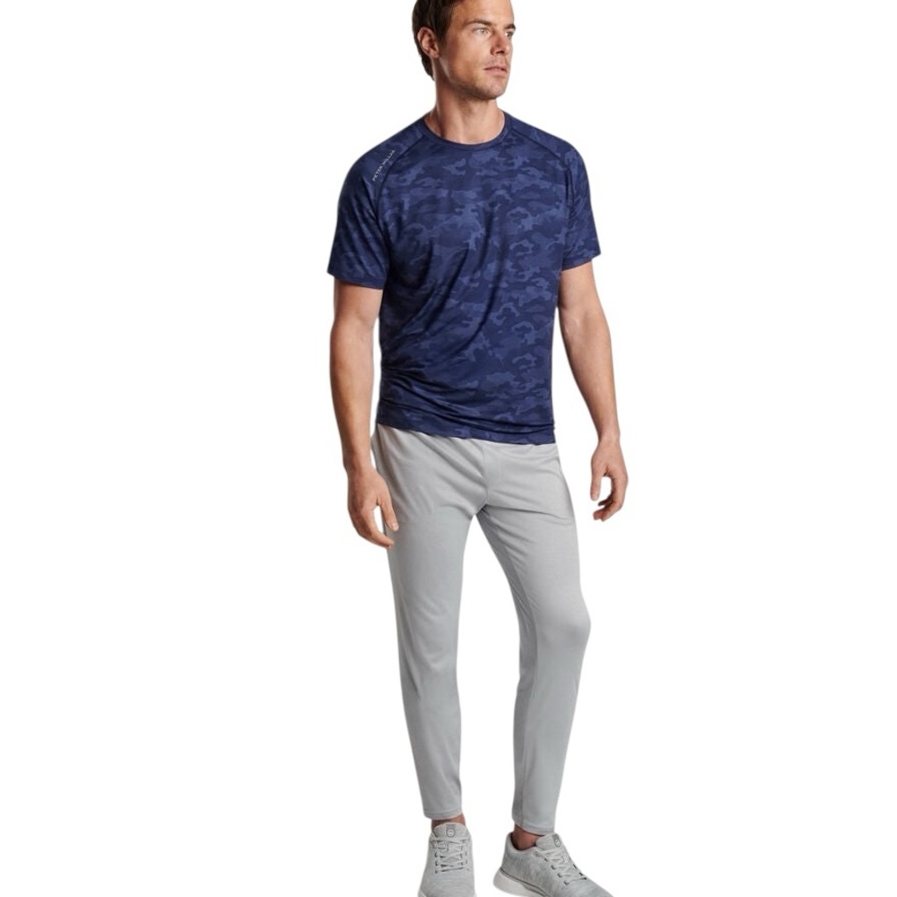 Peter Millar Men's Navy Aurora Camo Print Performance T-Shirt Medium